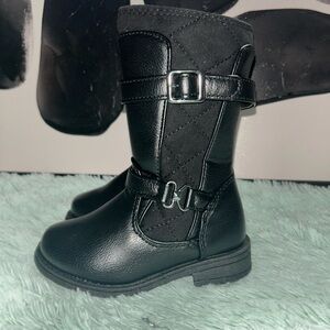 Rachel Shoes Black Leather Boots